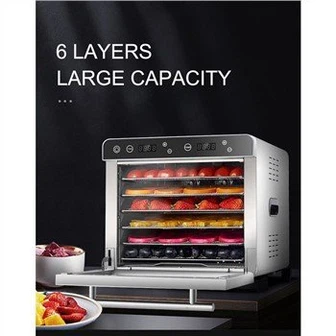 מייבש מזון חשמלי של מגשי נירוסטה